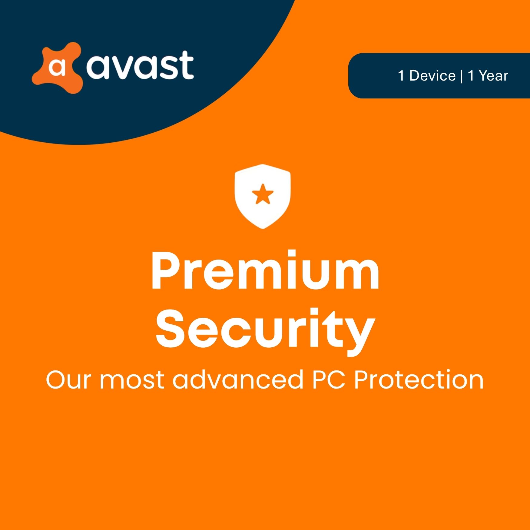 Avast Premium Security for Windows 1 Device 1 Year product artwork
