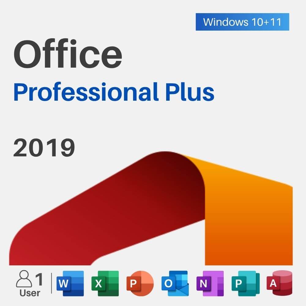 Microsoft Office 2019 Professional Plus License - Lifetime for PC product artwork