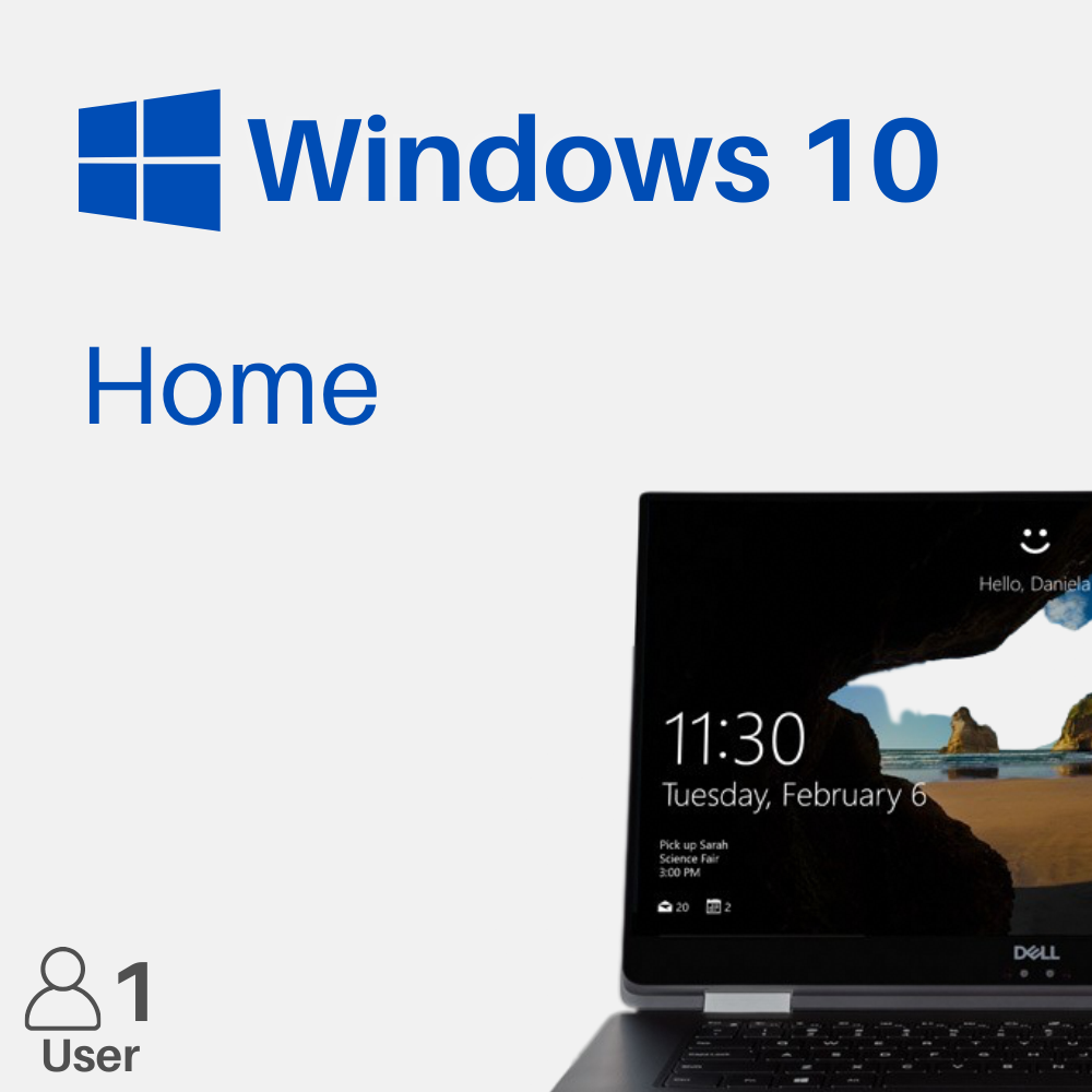 Microsoft Windows 10 Home Product Key - Lifetime for 1 PC product artwork