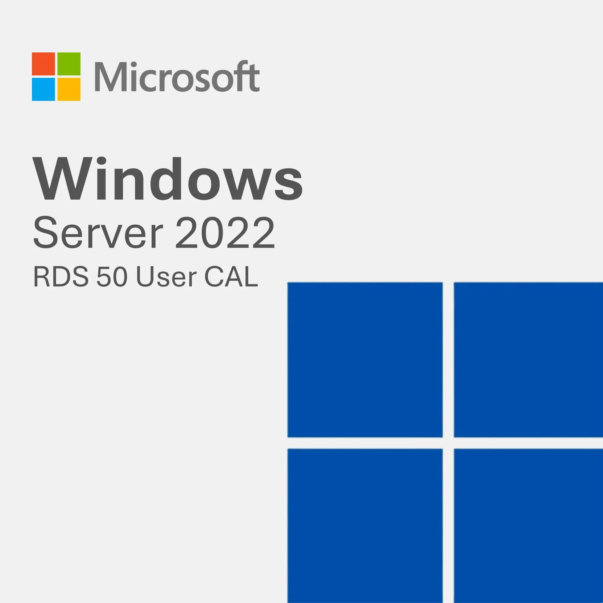 Windows Server 2022 RDS 50 User CAL product artwork