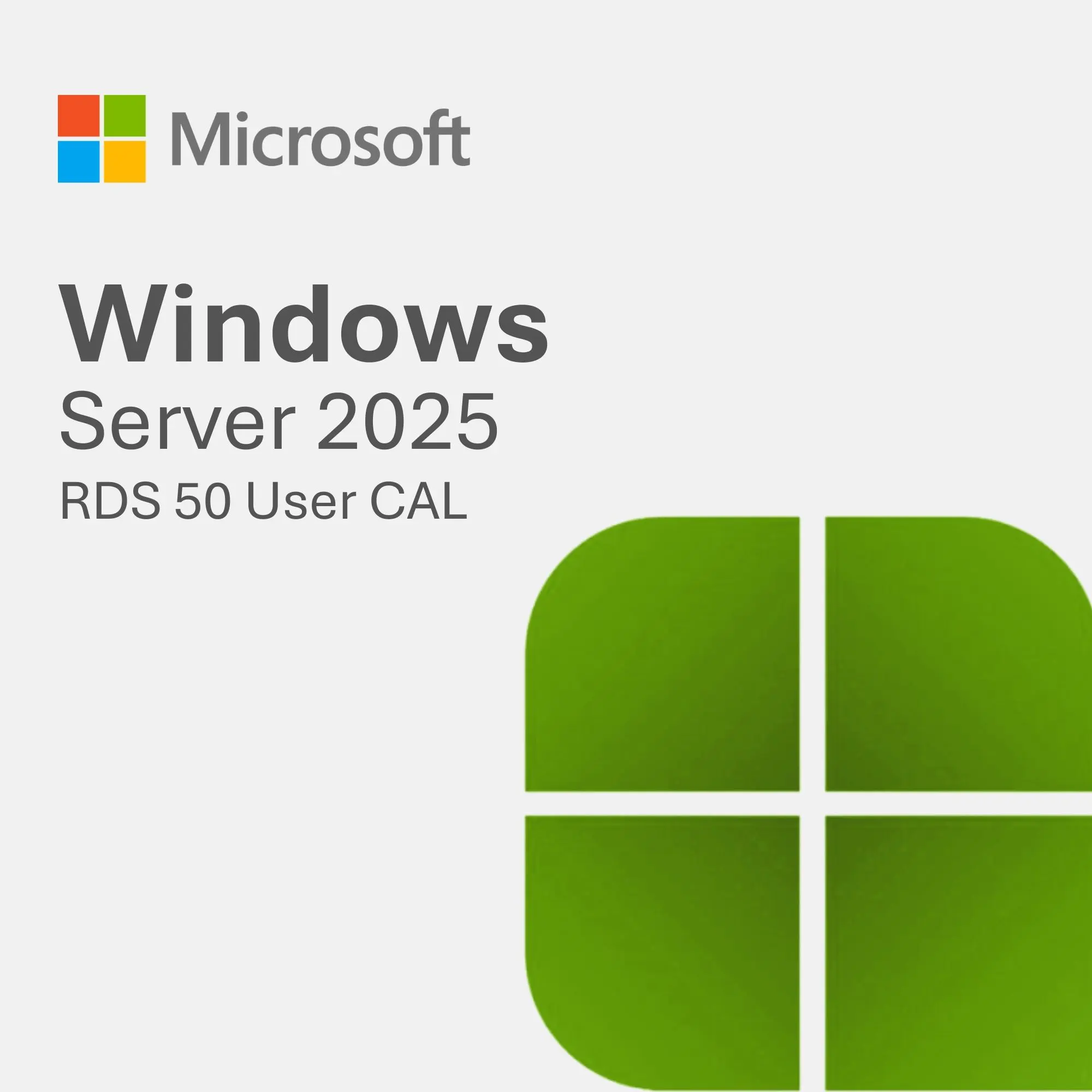 Windows Server 2025 RDS 50 User CAL product artwork