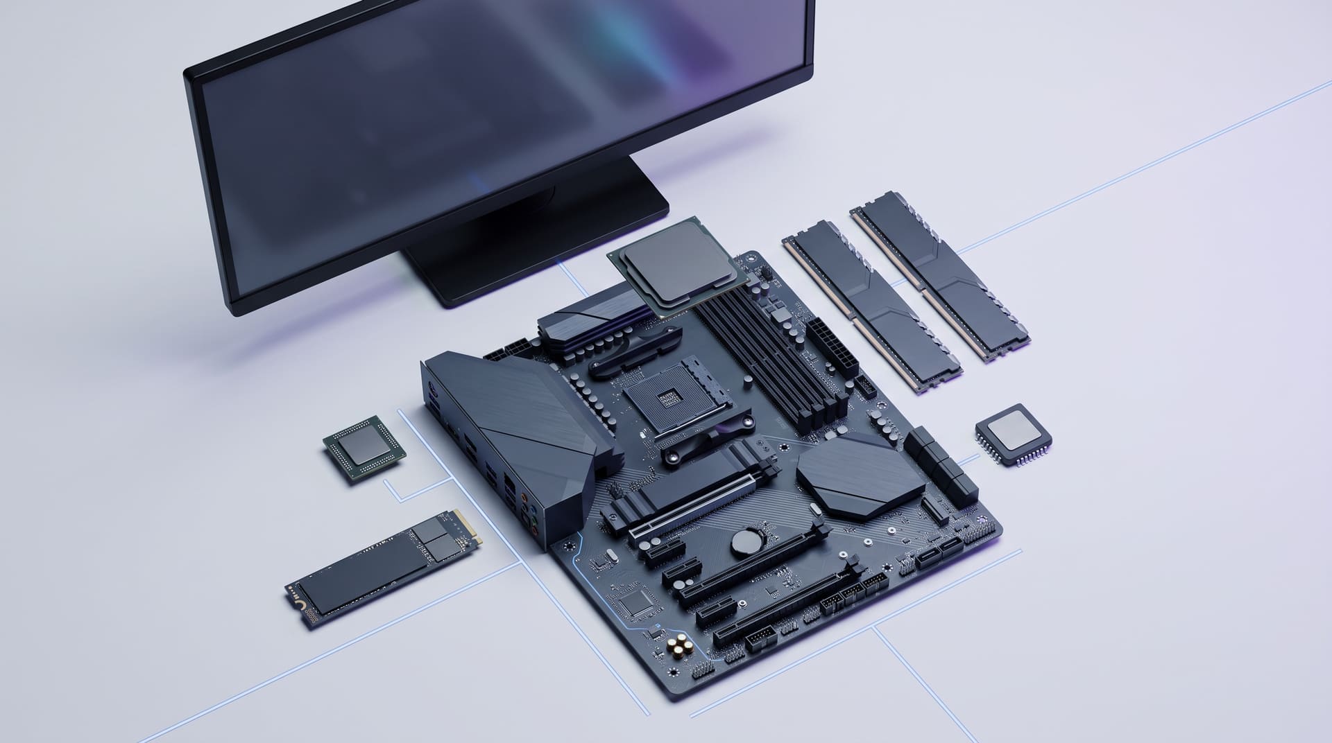 A Windows 11 compatibility workstation showing processor, memory, storage, and security checks.